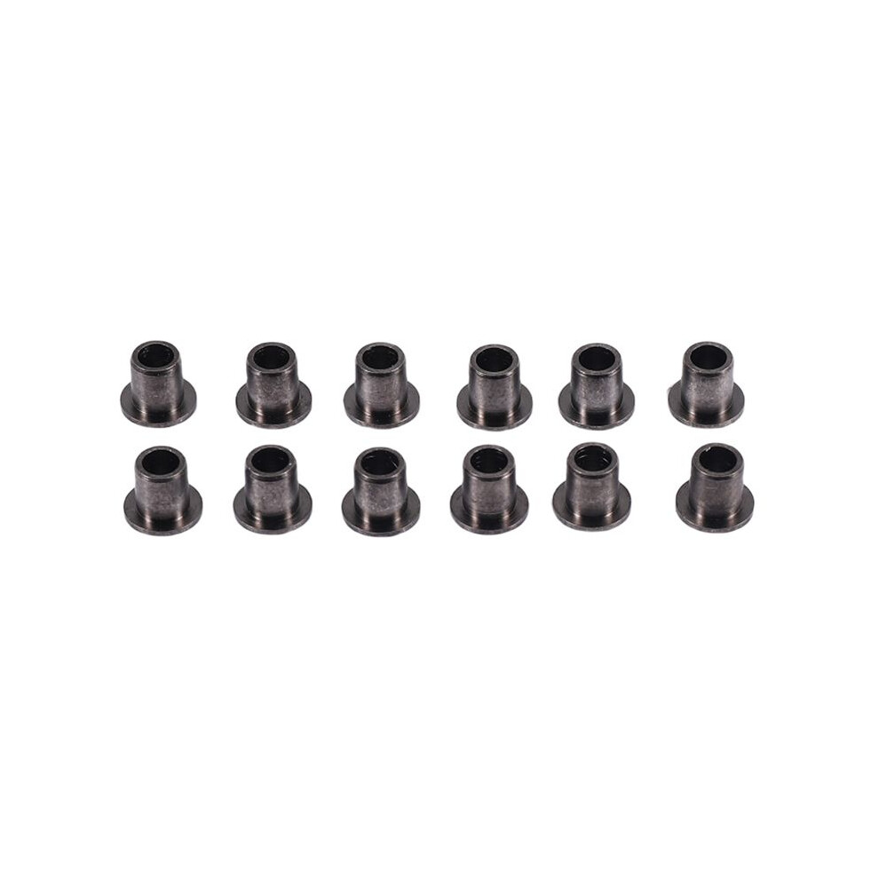 12Pcs 02101 Steering Pivot Bushing C-Hub Bushings Hsp Spare Parts Nitro Rc Car Parts For 1/10 R/C Model Car Black 4712443507508