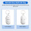2pcs Whistle Lost Key Finder Flashing Beeping Locator Remote Keychain LED Ring 3