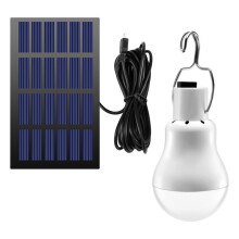 Solar Panel Powered Led Bulb Light Portable Outdoor Camping Tent  Lamp 15W