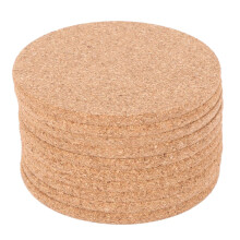 Conjunto de 10 Porta-Copos de Cork Bar - Absorvente e ReutilizáVel - 90Mm, 5Mm de Espessura