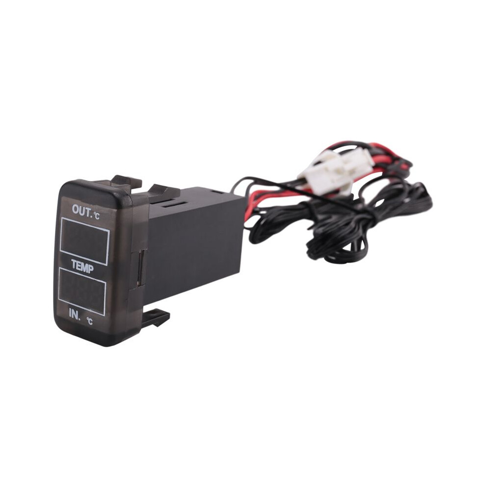 Dual Temperature Display Inside And Outside The Car Dual Temperature Sensor For Reiz Prado Prius 4712044145420