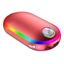 10000MAh USB Rechargeable Electric Hand Warmer Winter Double-Side Heating Long-Life Pocket Power Bank 4 in 1