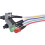 2Pcs Computer Case ATX Power  Off Reset  Cable with 2 LED Light Light Red Green ATX Case Front Bezel Wire,65cm 8
