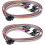 2Pcs Computer Case ATX Power  Off Reset  Cable with 2 LED Light Light Red Green ATX Case Front Bezel Wire,65cm 4