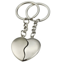 1 Par Nyckelring för Par HjäRta Nyckelringar Lovers Love Nyckelring för FöDelsedagspresent Souvenir Alla HjäRtans Dag Present Lovers Present