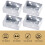 4 Pieces Blind Brackets 2 Inch Low Profile Box Mounting Bracket for Headrail (White) 3