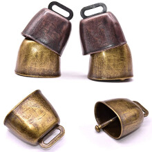 6 PièCes Cloche de Vache en MéTal, Cloche RéTro Cloche pour Cheval Mouton Paissant Cuivre, Clochettes de Vache Fabricants de Bruit