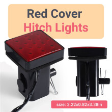 Rood 15 LED 2 Inch Trekhaak Trekhaak Ontvanger Deksel Remlicht met Pin 12V