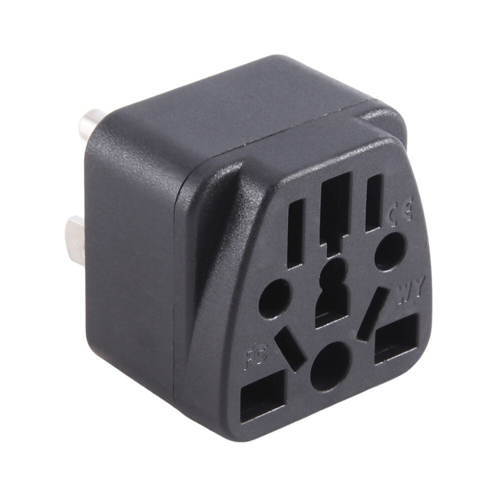 Us Travel Plug Adapter Eu/Uk/Au/In/Cn/Jp/Asia/Italy/Brazil To Usa (Type B), 3 Prong Usa Plug, Charger Converter Black 6031119614493