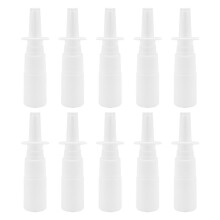 10Pcs 10Ml Spray Bottle Recargable Plastic Mist Nose Rociador Nasal