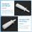 10Pcs 10Ml Spray Bottle Refillable Plastic Mist Nose Nasal Sprayer 6