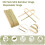 Pacote de 120  PinçAs de Bambu, PinçAs DescartáVeis De 4 Polegadas, -UtensíLios de Bambu DescartáVeis EcolóGicos PinçAs de Torrar 7