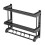 Bathroom Shelf Organizer - 2 Tier Storage Shelf with Adjustable Hook Wall Mounted Shelf Rack, Use for Bathroom-A 1