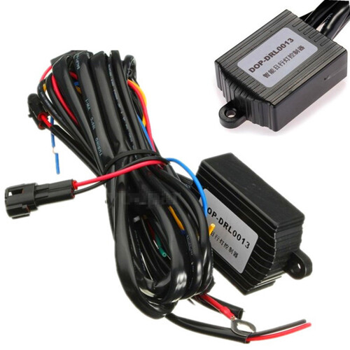 DRL Controller Car LED Daytime Running Light Relay Harness Dimmer /Off 12V Fog Light Controller 2