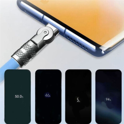 120W 6A Super Fast Charge Type-C Liquid Silicone Cable Quick USB Cable for  Phone Pixel Bold Data , 1M 2
