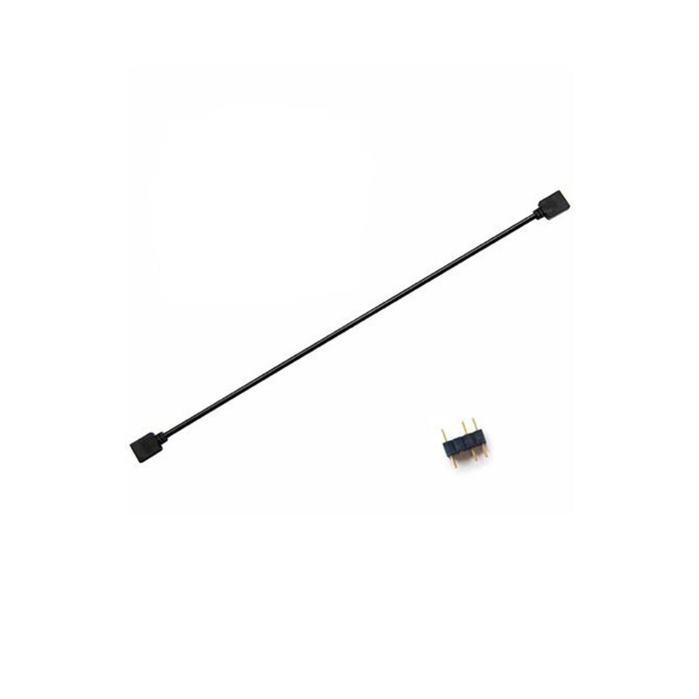 5V 3-Pin Extension Cable For Computer Motherboard Hub Cable Connection Extension Argb Splitter, Black 6133266904578
