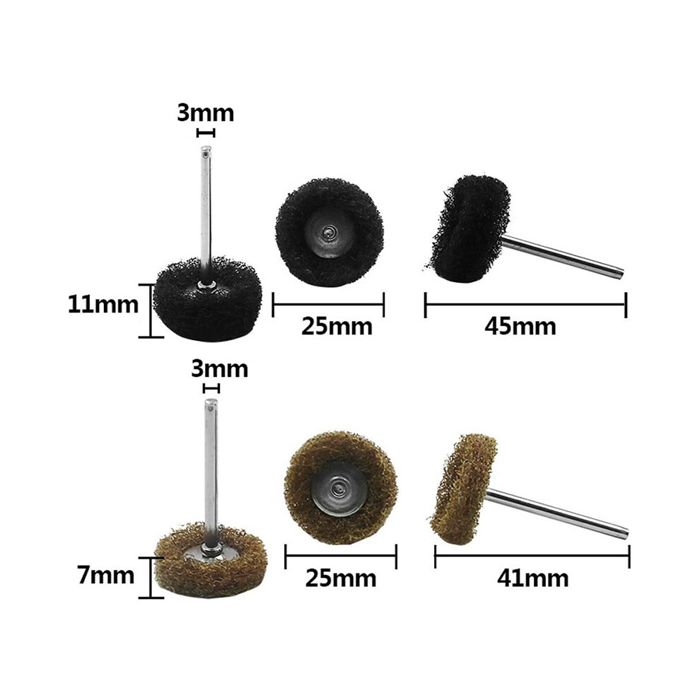 Abrasive Buffing Wheels, Buffing Polishing Wheel Set 80/150/240/300 Grit For Rotary Tool(40Pcs) 6031146268256