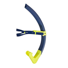 Swimming Training Snorkel Tube, Front Breathing Tube Center Mount Silicone Mouthpiece Adult Freestyle Breathing Tube B