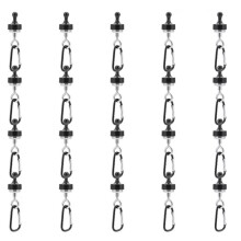 20pcs Strong Magnetic Camping Carabiner Portable Tent Canopy Carabiner Magnet Hanger Outdoor Camping Light Magnetic Hook