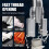 Integrated Internal & External Pipe Threading Tool,1/2in 3/4in,Drill Compatible PVC & Plastic Pipe Threader Kit for Home 3