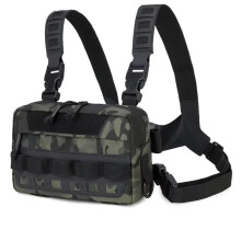 Chest Bag for Outdoor Sports - Molle Fishing Lure Vest, Fanny Backpack for Camping, Hiking, Cycling & Climbing