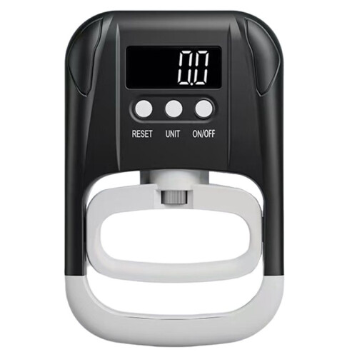 Digital Hand Dynamometer Hand Grip Strength Trainer USB Rechargeable Grip Strengthener Hand Exerciser Meter Black&White