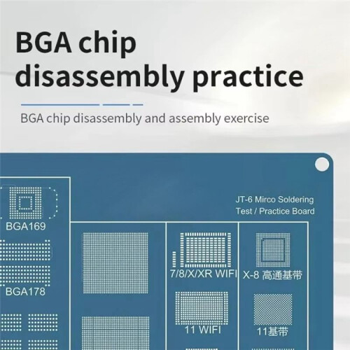 JT-6 SMD/SMT BGA Components Soldering Test Practice Board Disassembling and Assembling Welding Pad Practice 2