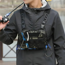 Chest Bag for Outdoor Sports - Molle Fishing Lure Vest, Fanny Backpack for Camping, Hiking, Cycling & Climbing