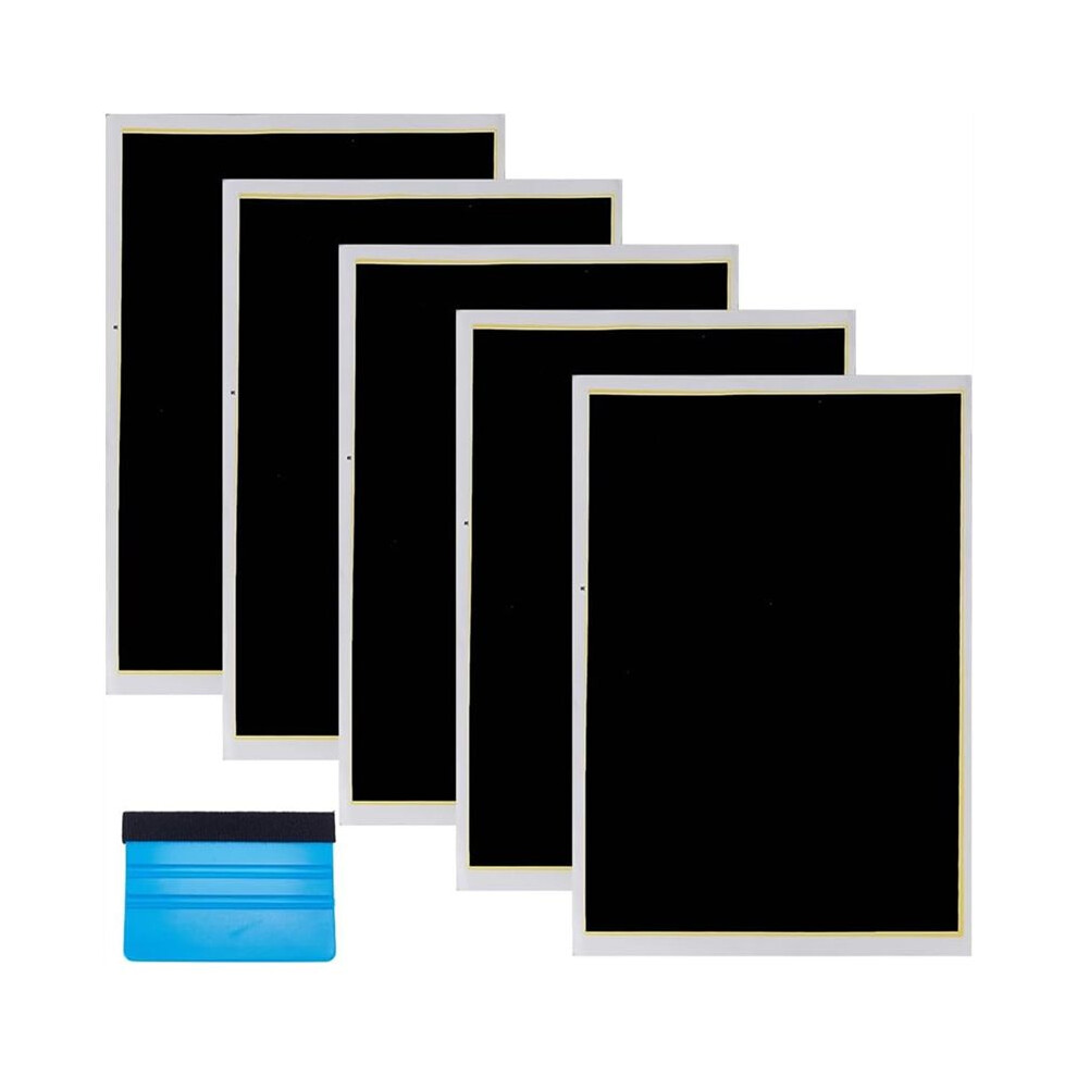 5Pcs Black Engraving Marking Paper With 1Pc Scraper Engraving Test Paper For Ceramics Glass Cutting And Engraving 6032923520482