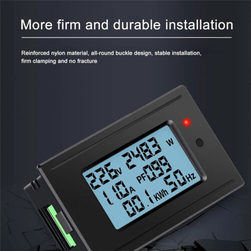 AC 100A Digital Voltmeter Ammeter 6-in-1 Multifunction Tester LCD Voltage Current Power  Test Meter Wattmeter 1