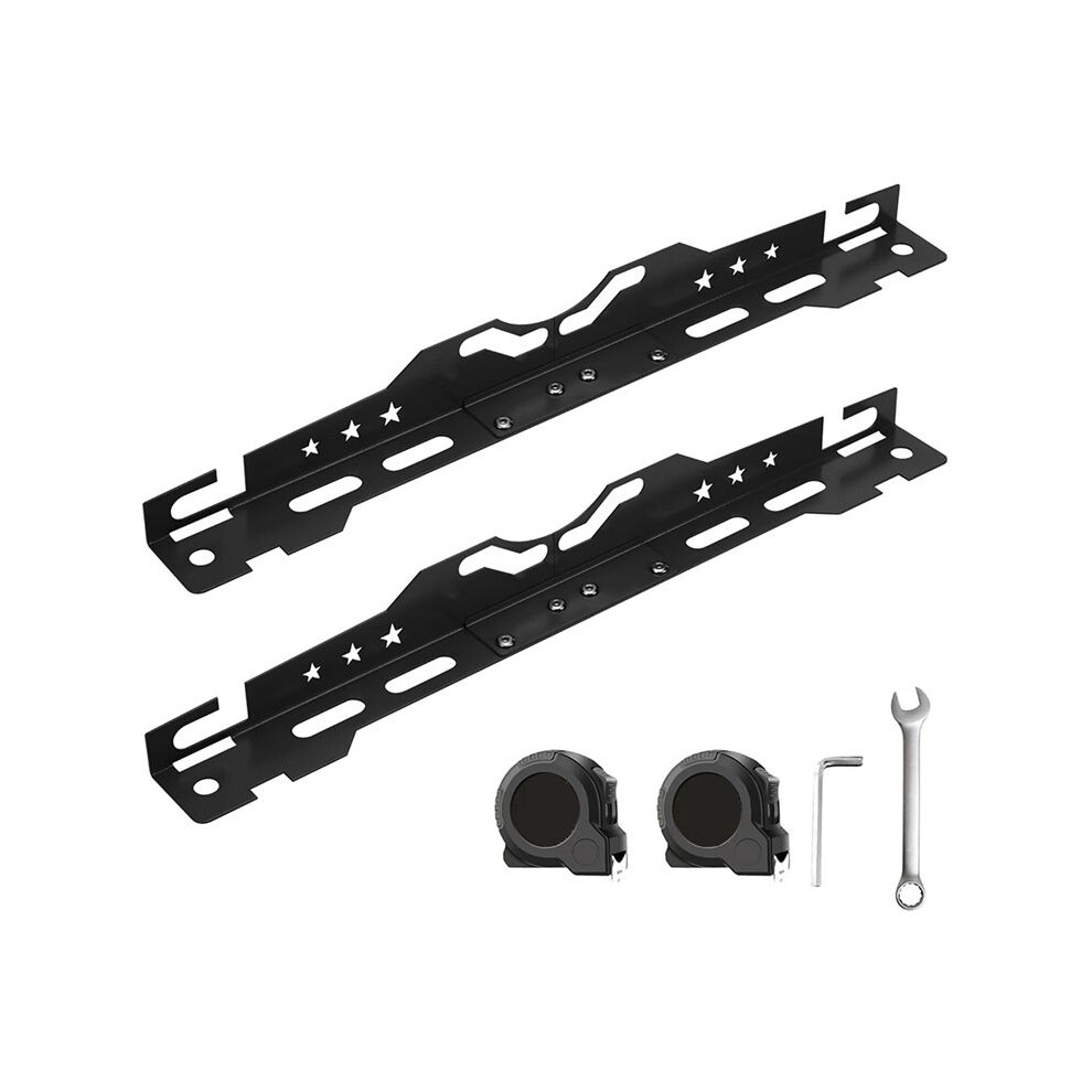 Wheel Alignment Tool With 2 Measuring Tapes, Automotive Toe Alignment For Home Use, Camber Alignment Plates 4711592959404