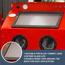 12Pack Sandblast Cabinet Lens Protective Film 22 X 10 Inch Adhesive Polyester Clear Visibility Sandblasting Film