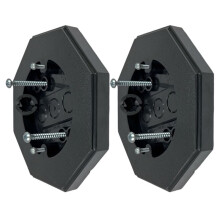Bloque de Montaje para Revestimiento de 2 Unidades 8161, Kit de Montaje Octagonal para Lámpara de Revestimiento Vertical con Caja Integrada para