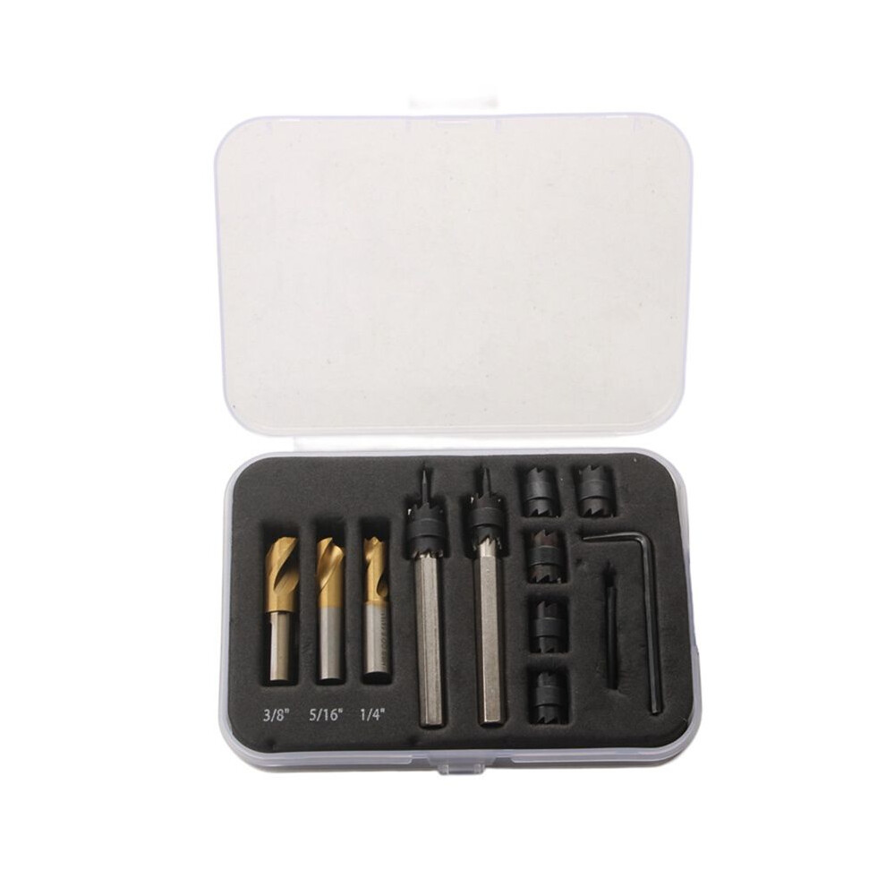 13Pcs Spot Weld Cutter Set,Spot Weld Drill Bits,Hex Shank Sheet Hole Cutters For Power Drills,For Spot Welding Removal 4712323093763