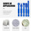 7Pcs Diamond Grinding Burr Drill Bits Set for Precision Engraving and Polishing 3