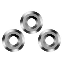 3 Lames de Rechange en Carbure de Tungstène de 12 mm pour Outils de Tournage sur Bois, Résistance Aux Hautes Températures