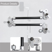 2-Delige Magic Arm Aluminiumlegering Multifunctionele Draaibare Telescopische Universele Magic Arm-Beugel voor op Het Bureau