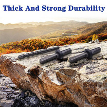 6PCS Rock Splitting Wedges & 1PCS Rotary Hammer Drill Bit, Tools for Stone & Concrete 14mm