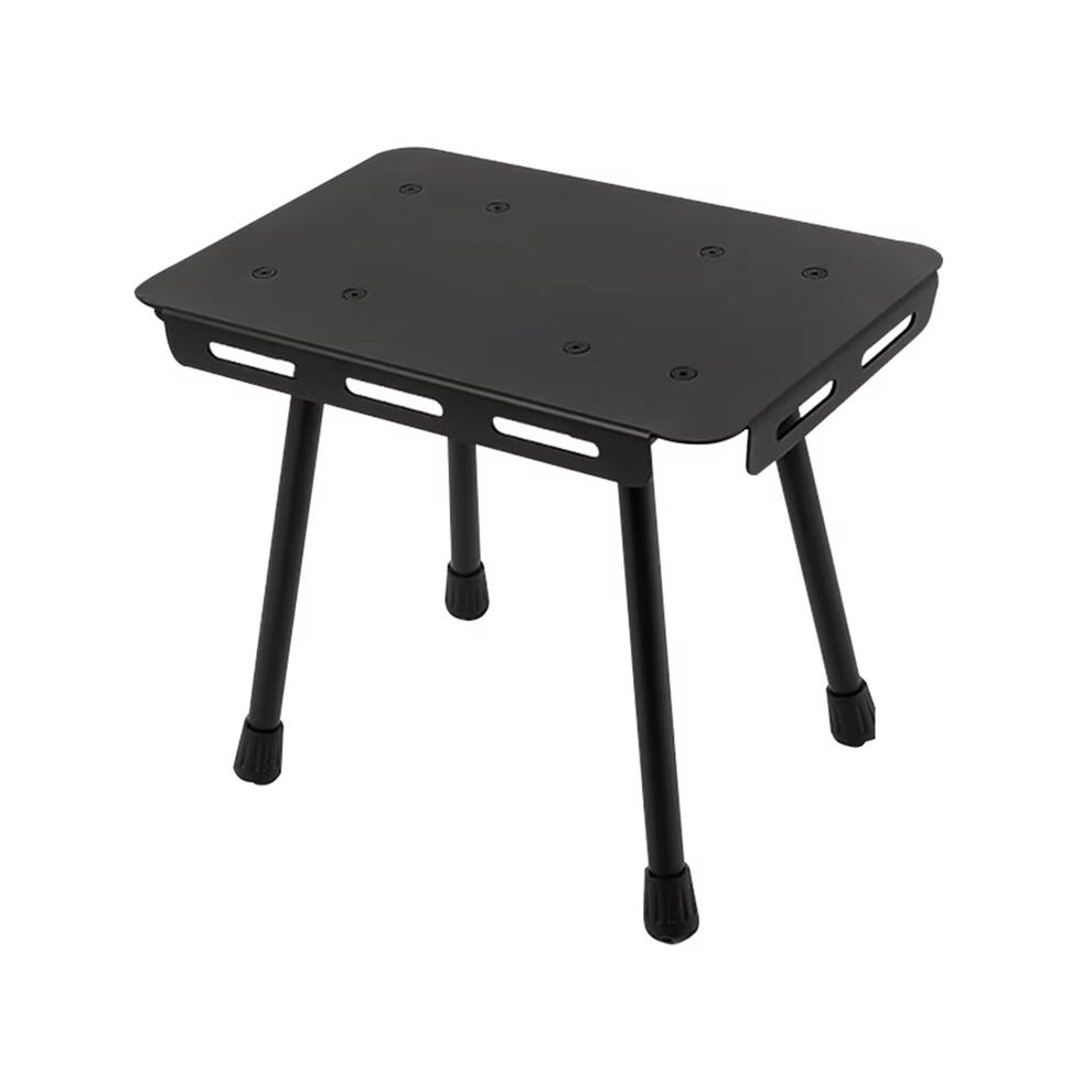 2 In 1 Portable Foldable Table & Stool Combo, Aluminum Alloy Outdoor Table For Camping, Picnic, Beach, Bbq, Fishing 4713933481179