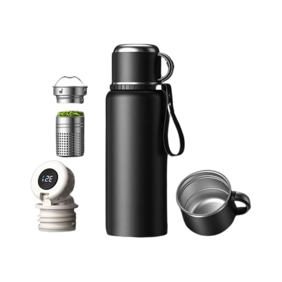 1000Ml Insulated Mug Large Capacity, Frosted Tea Separation Stainless Steel Bottle,Insulated Bottle For Outdoor Sports 4712443583663