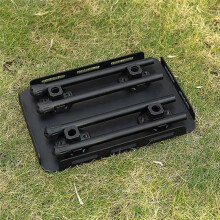 2 in 1 Portable Foldable Table & Stool Combo, Aluminum Alloy Outdoor Table for Camping, Picnic, Beach, BBQ, Fishing