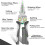 8 in 1 Wire Stripper Twister for Cutting and Pulling Wires, Cable Scissors,Voltage Tester 2