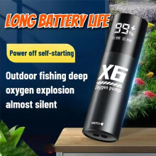 Nova Bomba de Oxigênio Recarregável USB de 5 W para Pesca Ao Ar Livre/Aquário, Aerador Portátil com Autonomia de 48 Horas para Pesca Noturna
