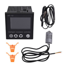 HT-12 LCD Cyfrowy Kontroler Inkubatora Jaj Wielofunkcyjny Termostat Higrostat Kontrola z Czujnikiem Temperatury Wilgotności