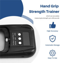 EH201 120 Kg/265 Lbs Digitaler Handdynamometer Griffe Krafttrainer Elektronischer Tester Messgerät Messgerät USB LCD-Bildschirm