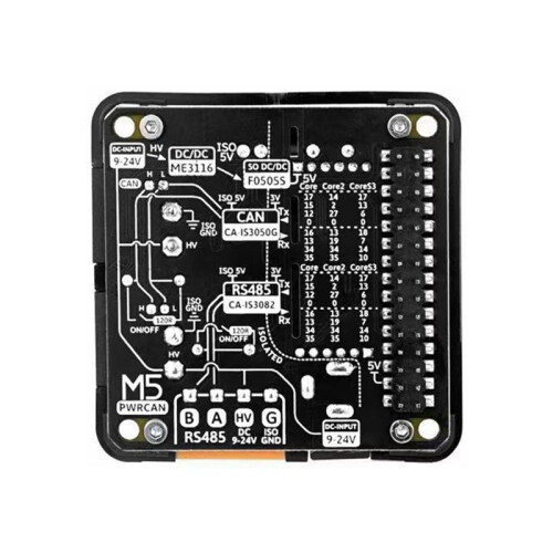 Para Módulo M5Stack PWRCAN 13.2, Interface CAN de Canal Duplo Isolada e Interface RS485 de Canal Único para Comunicação Aprimorada