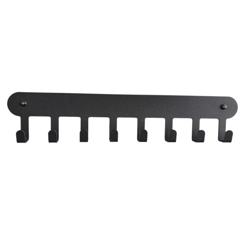 Iron Towel Hook Wall-Mounted Key and Coat Hook Multi-Function Metal Storage Rack Storage Rack 8 Hooks