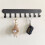 Iron Towel Hook Wall-Mounted Key and Coat Hook Multi-Function Metal Storage Rack Storage Rack 8 Hooks 4