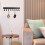 Iron Towel Hook Wall-Mounted Key and Coat Hook Multi-Function Metal Storage Rack Storage Rack 8 Hooks 3