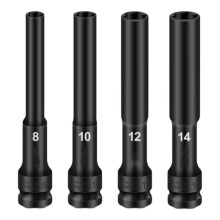 Chiave A Bussola da 1/2 Pollice con Testa A Esagono Incassato, Adattatore per Chiave A Bussola da 8-14 mm, Convertitore per Strumenti di Rimozione
